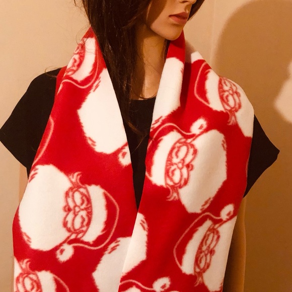 Christmas Santa’s Fleece Scarf Ready to Ship - Picture 4 of 5